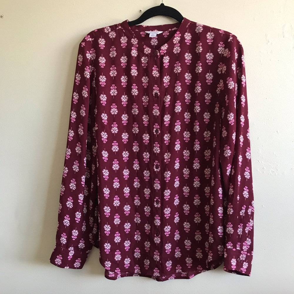 Nautica Maroon Blouse